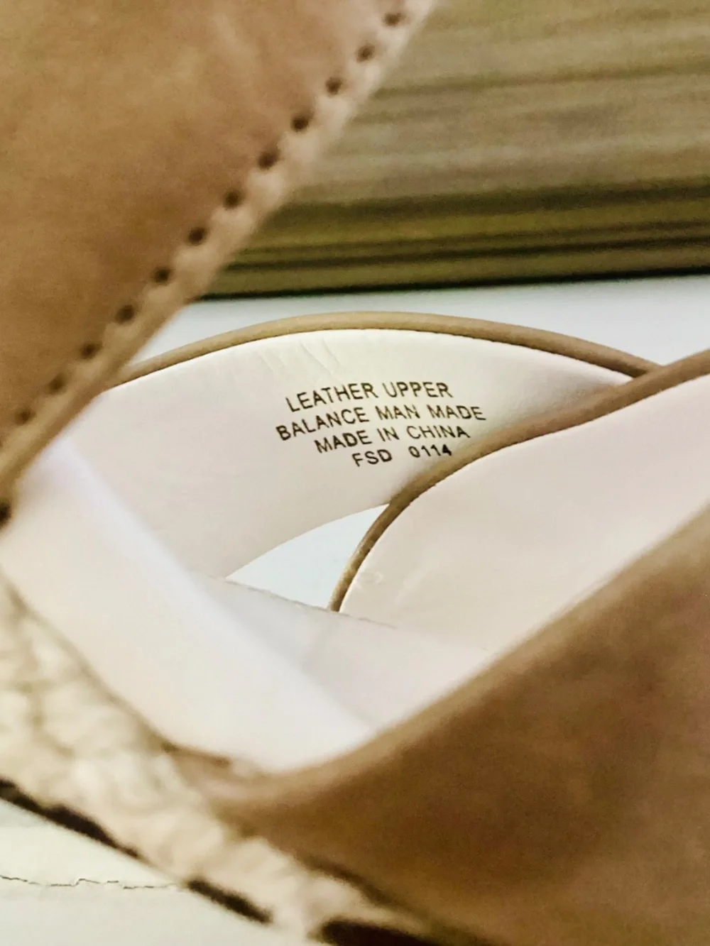 ENZO ANGIOLINI Espadrille Wedges Sandal Leather Tan crossover Strap Women’s 8M
